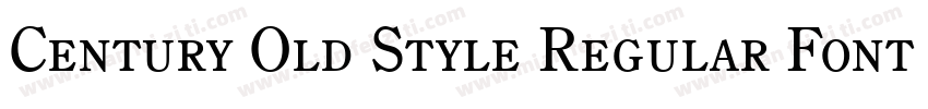 Century Old Style Regular Font字体转换